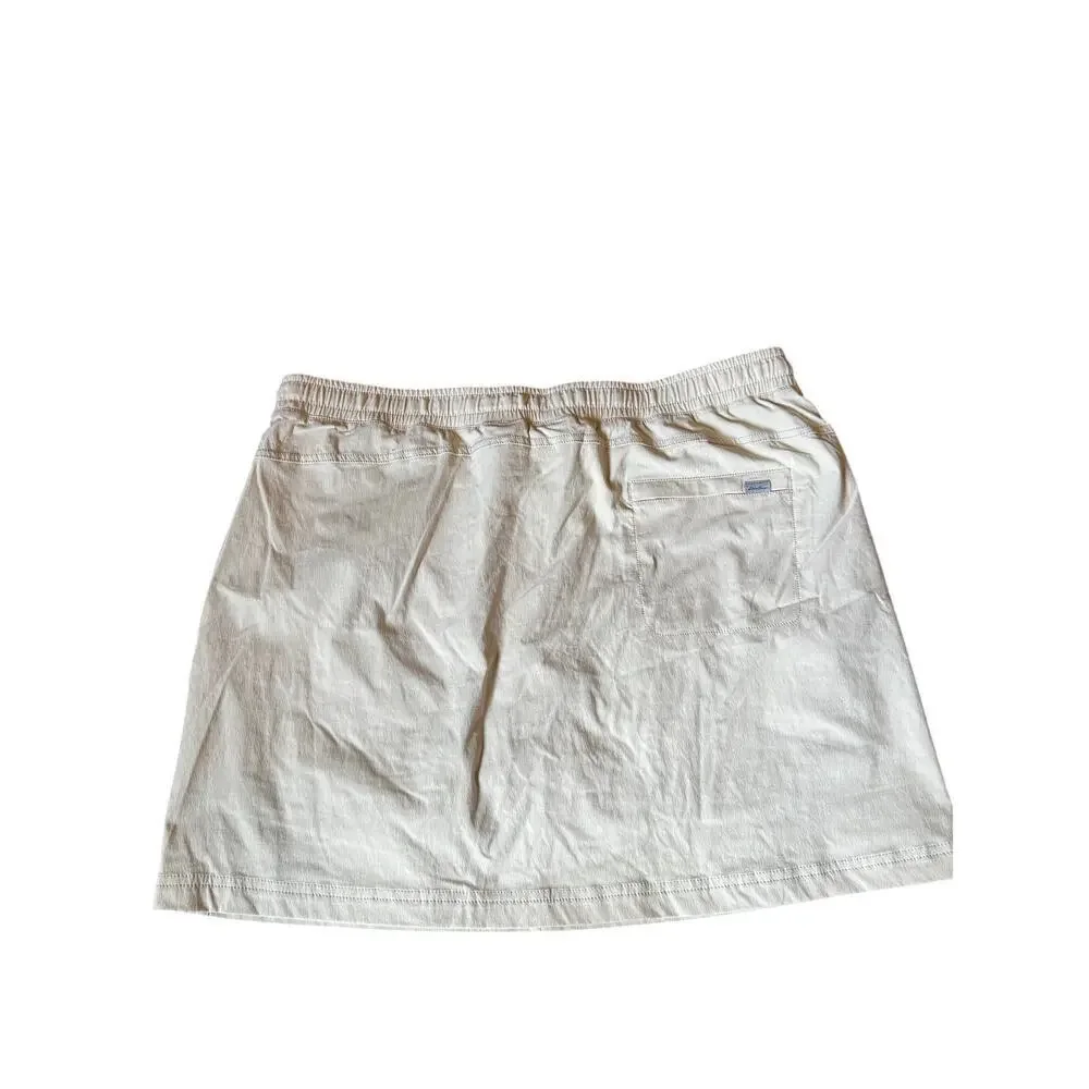 Columbia Beige Skort Skirt Women’s Size 14 Outdoor Hiking Casual Activewear